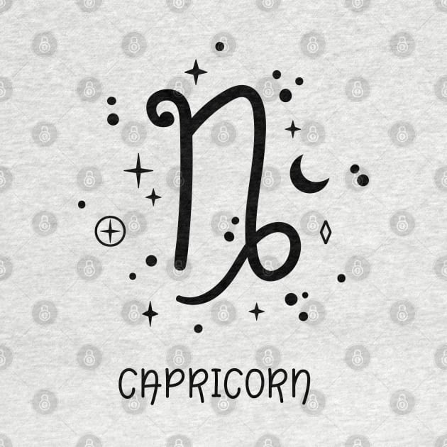 Capricorn Celestial Zodiac Sign Symbol by The Cosmic Pharmacist